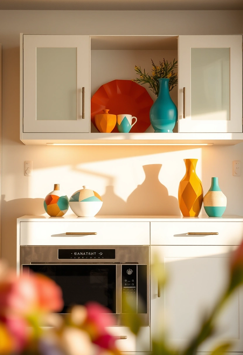 above kitchen cabinet decor ideas 10