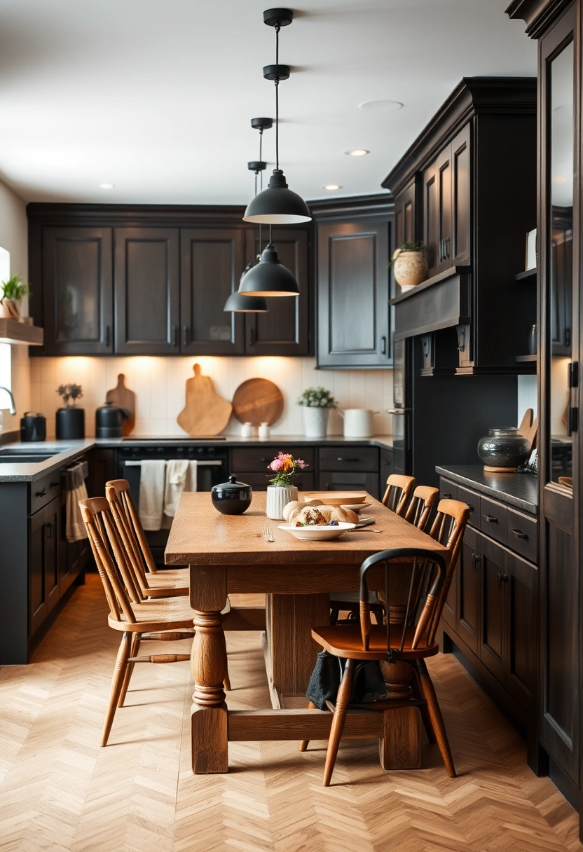 all black kitchen ideas 11