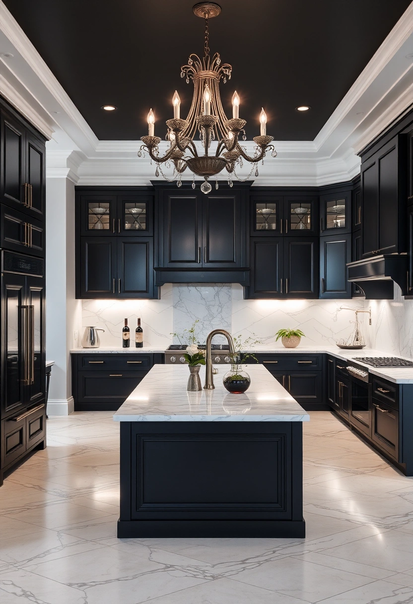 all black kitchen ideas 12