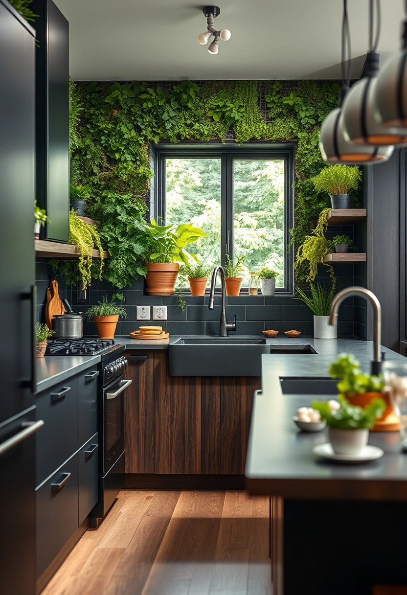 all black kitchen ideas 13