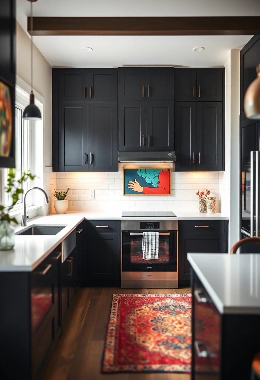 all black kitchen ideas 14