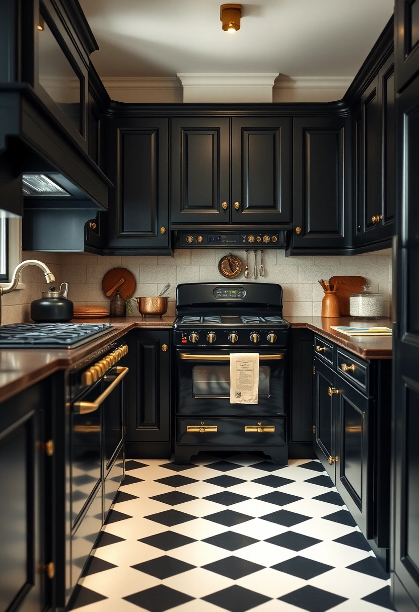 all black kitchen ideas 17