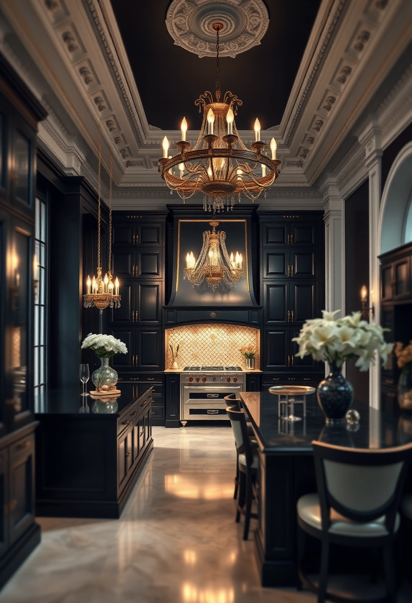 all black kitchen ideas 19