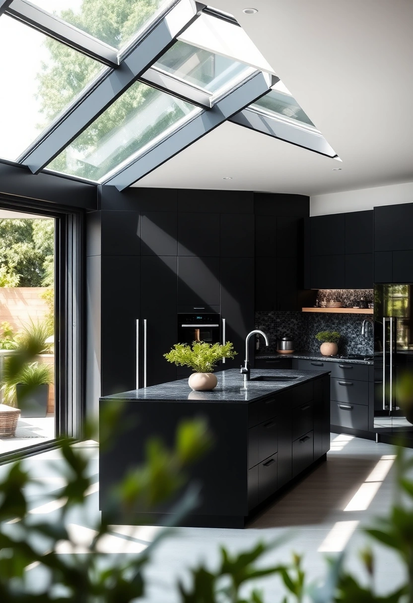 all black kitchen ideas 20