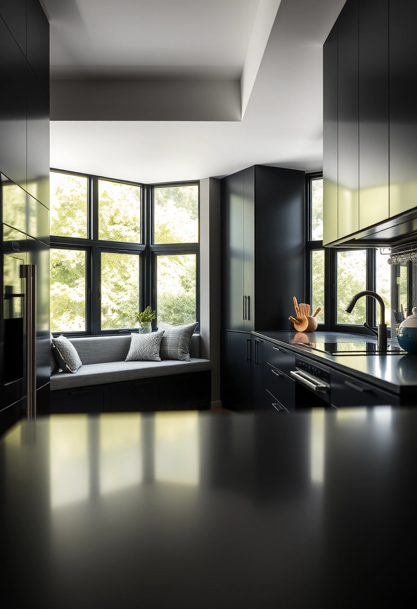 all black kitchen ideas 7