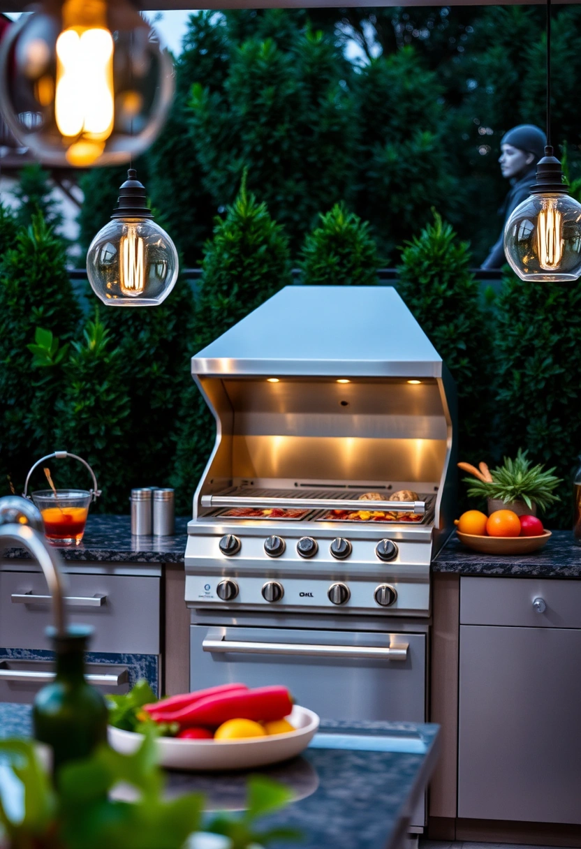 backyard kitchen ideas grill station 1