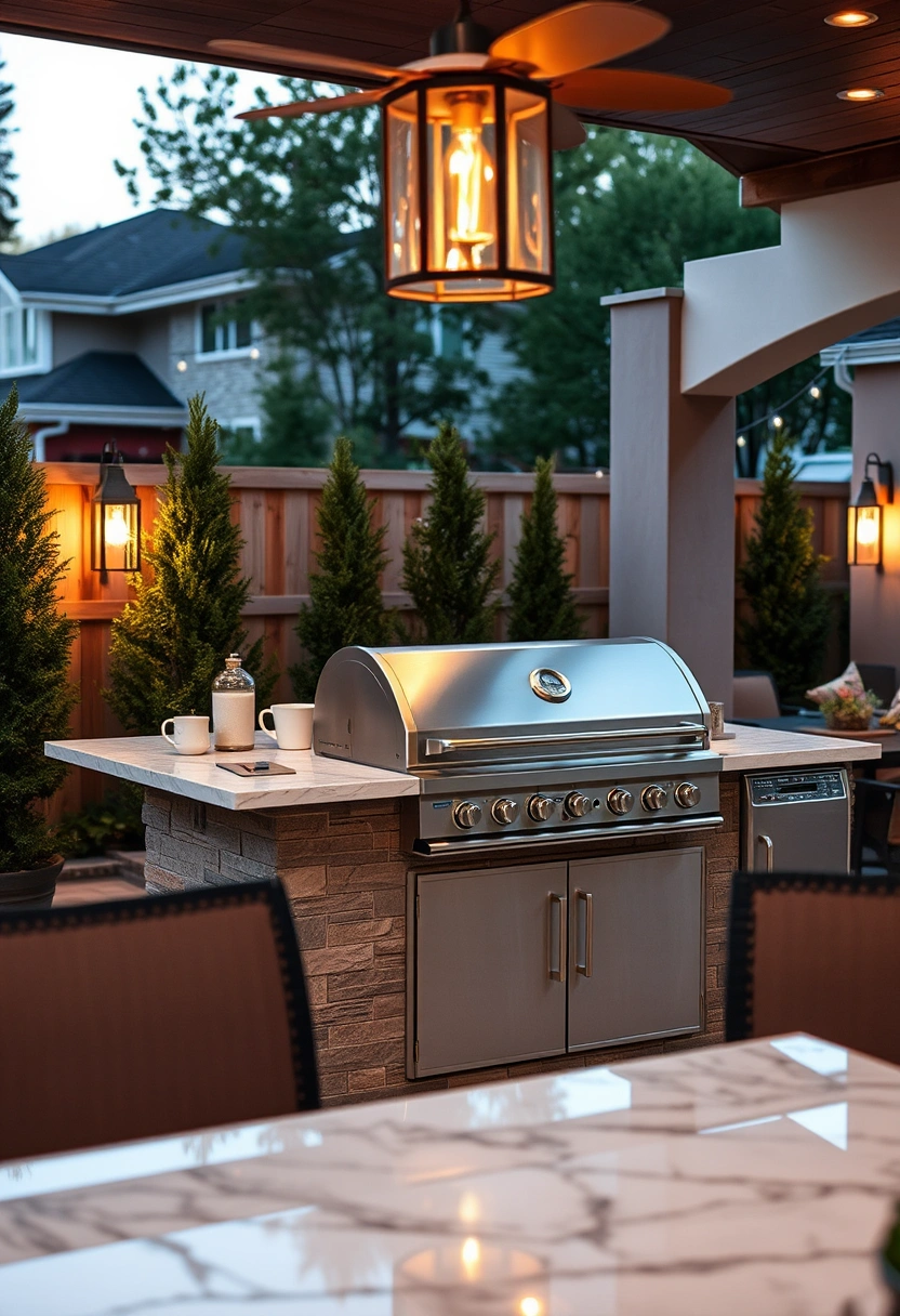 backyard kitchen ideas grill station 15
