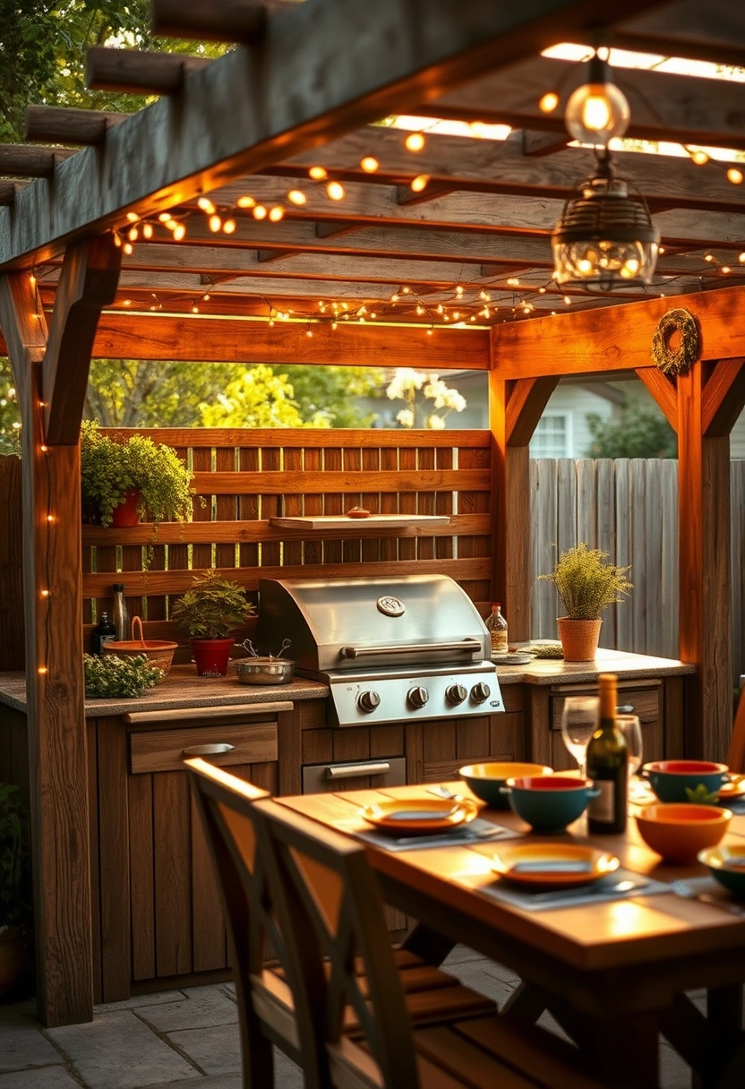 backyard kitchen ideas grill station 2