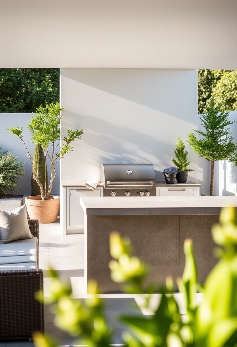 backyard kitchen ideas grill station 3