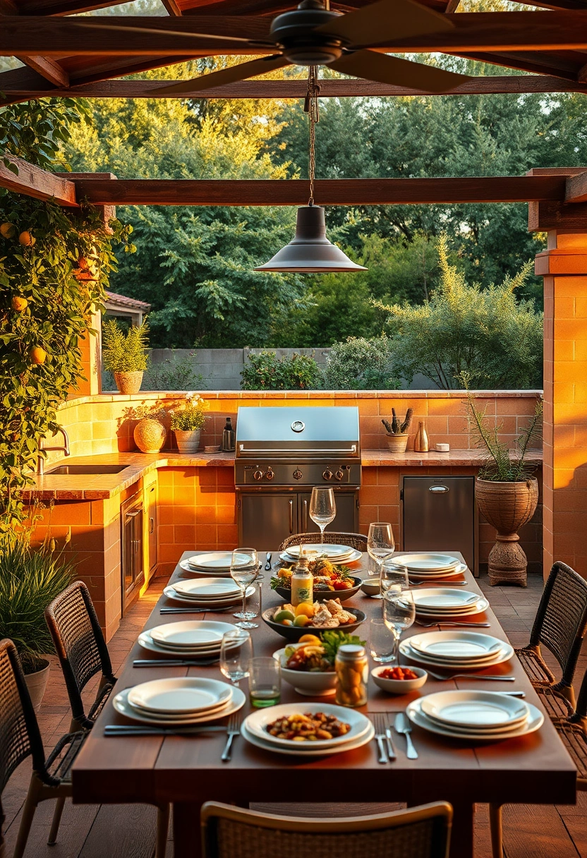 backyard kitchen ideas grill station 7