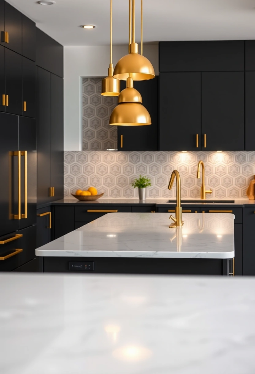 black and gold kitchen ideas 1