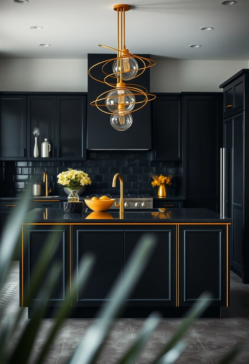 black and gold kitchen ideas 13