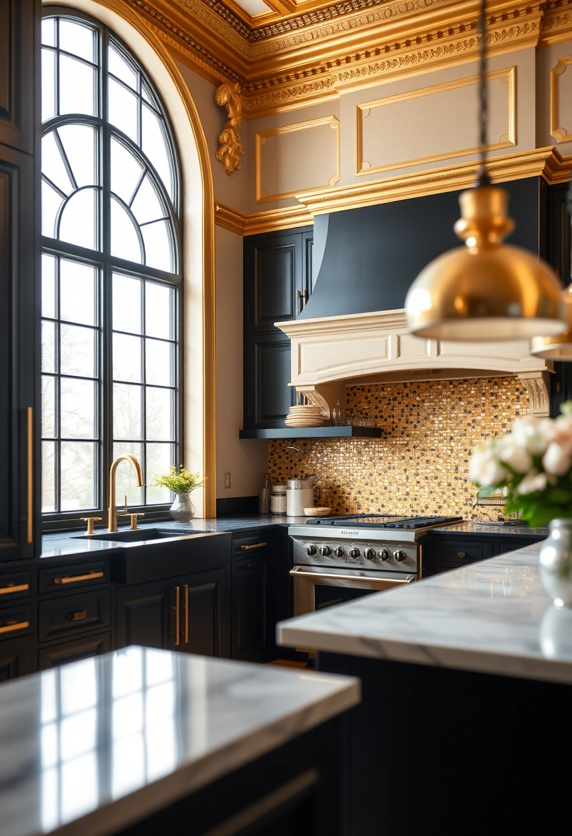 black and gold kitchen ideas 3