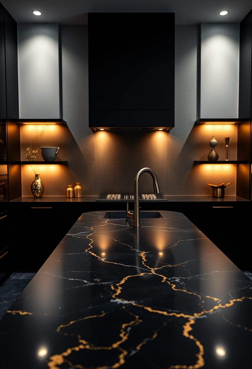black and gold kitchen ideas 4