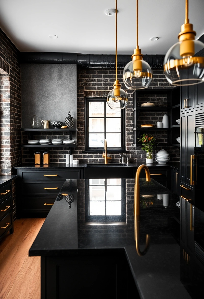 black and gold kitchen ideas 7