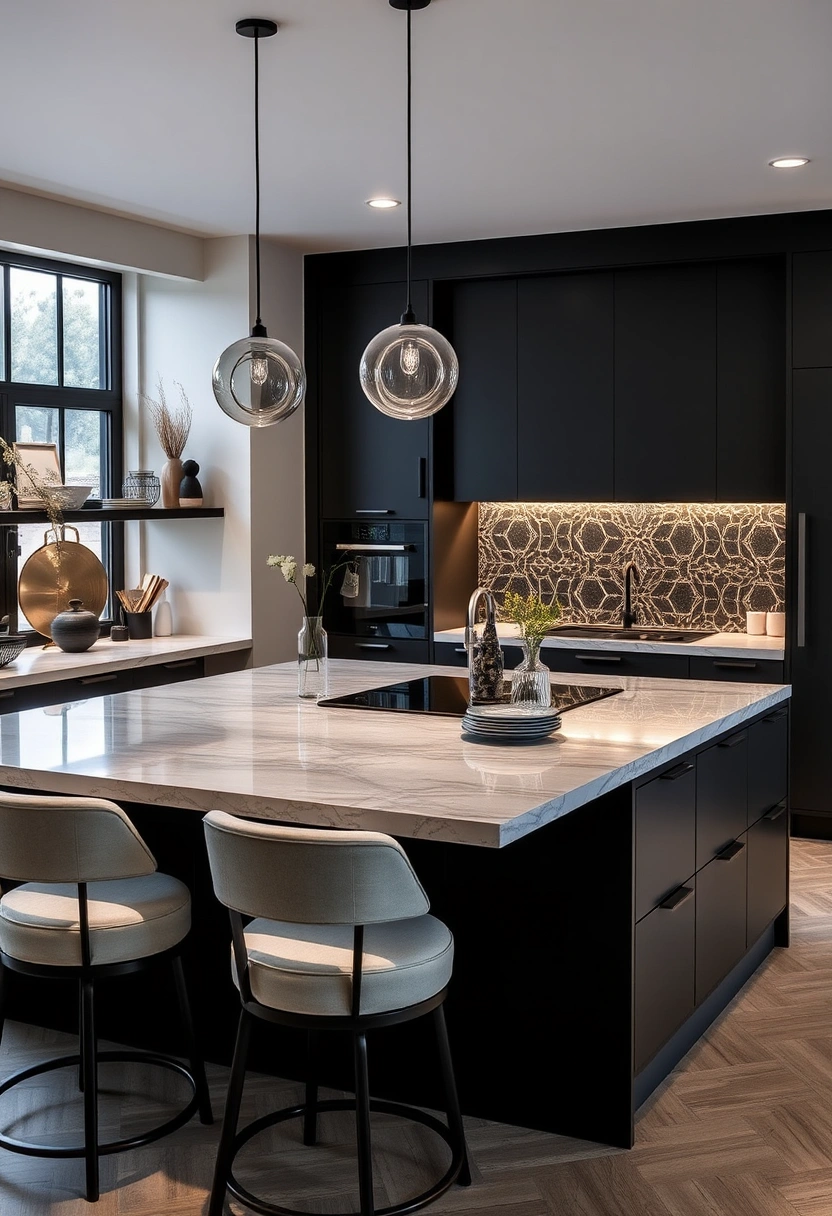 black and gray kitchen ideas 9
