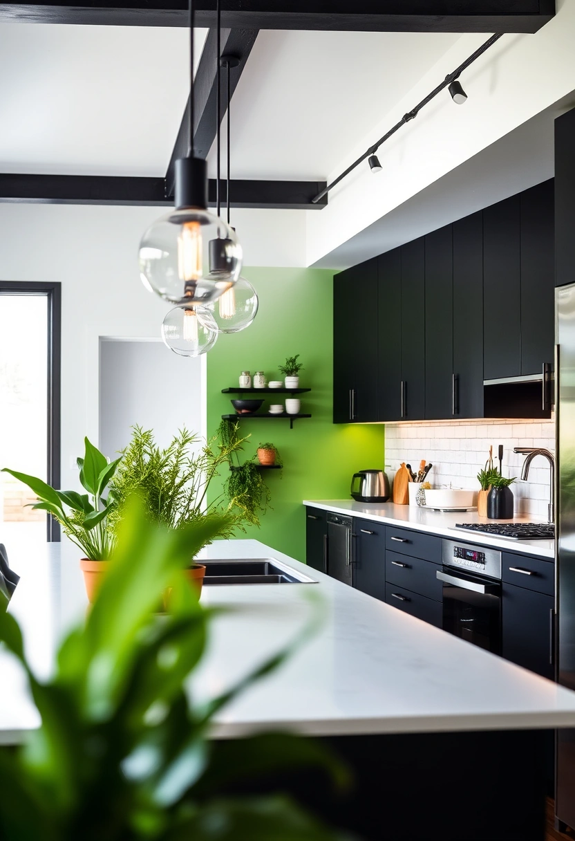 black and green kitchen ideas 10