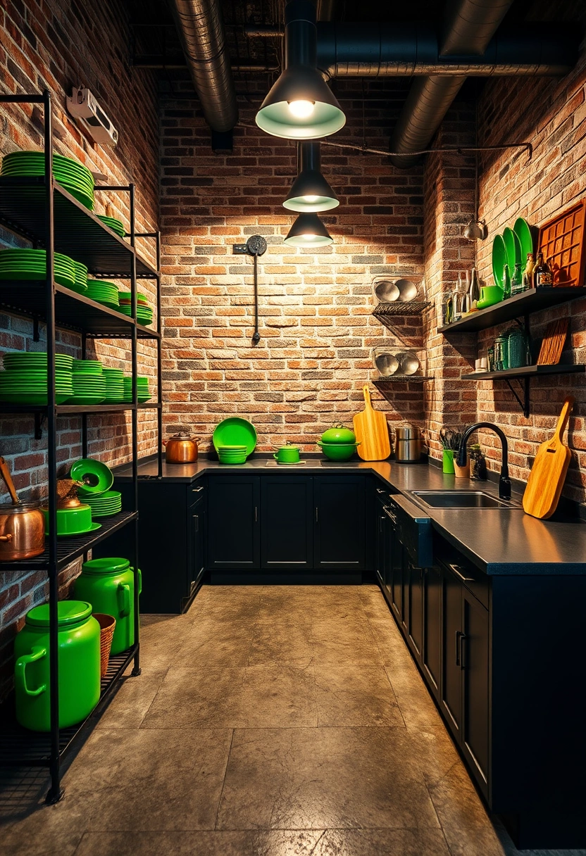 black and green kitchen ideas 5