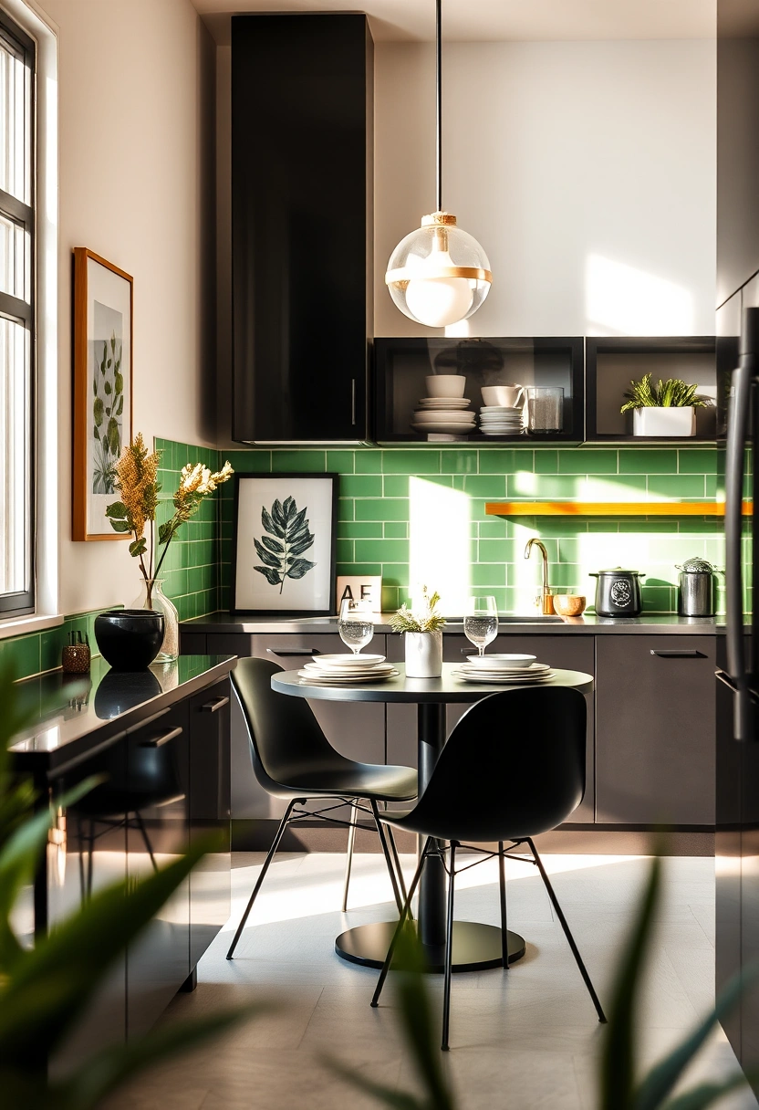 black and green kitchen ideas 6