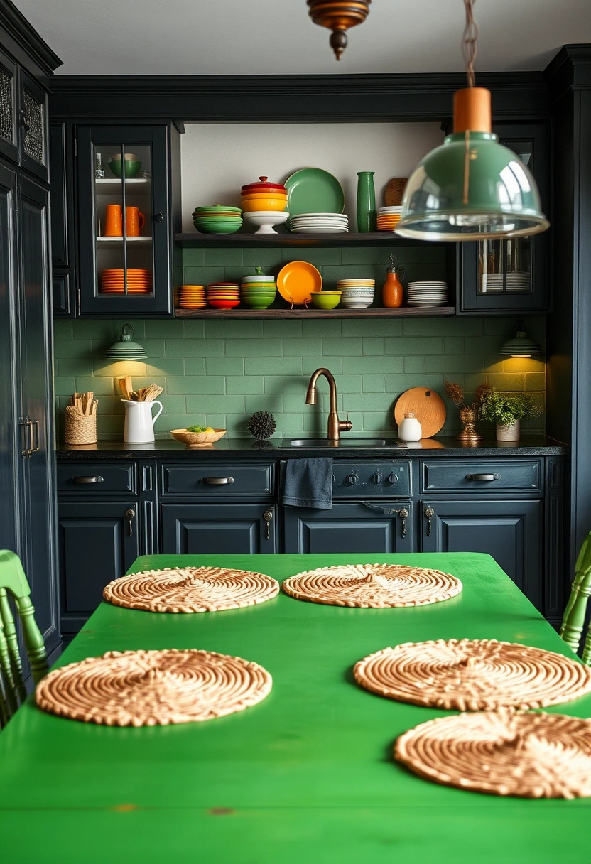 black and green kitchen ideas 7