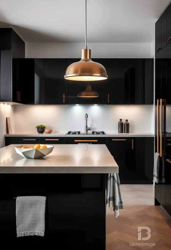 black and grey kitchen ideas 1