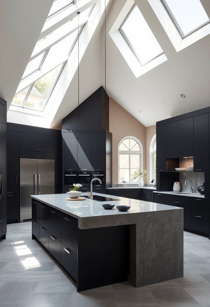 black and grey kitchen ideas 13