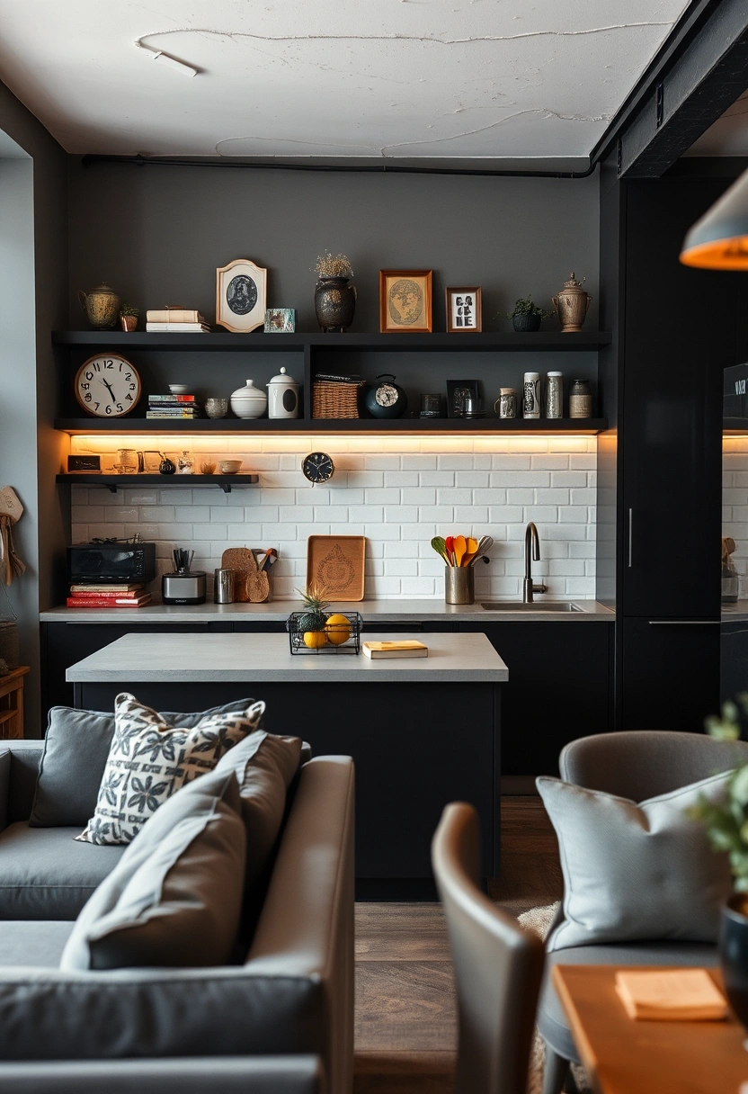 black and grey kitchen ideas 14