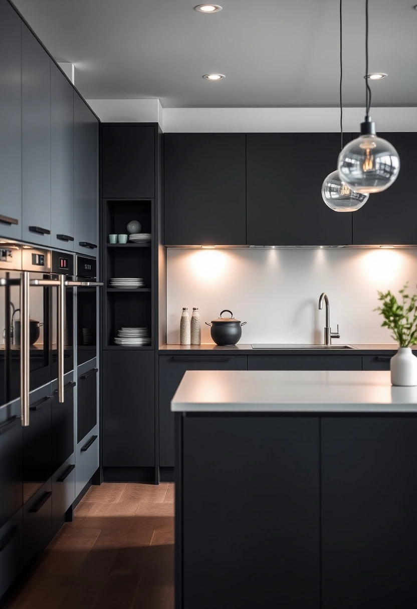 black and grey kitchen ideas 15