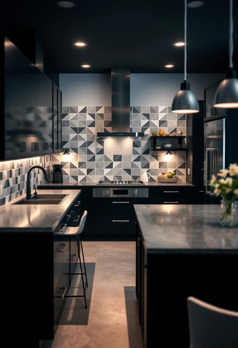 black and grey kitchen ideas 8