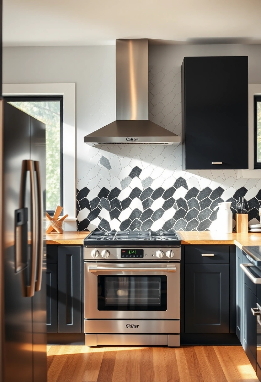 black and white kitchen backsplash ideas 1