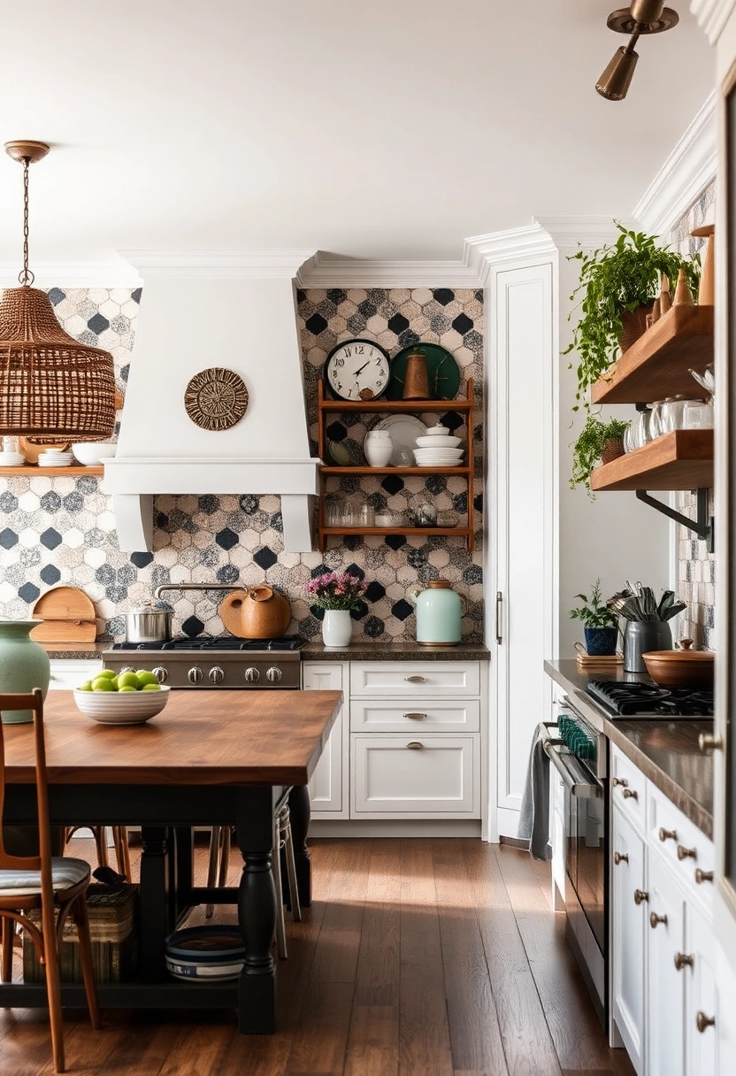 black and white kitchen backsplash ideas 19