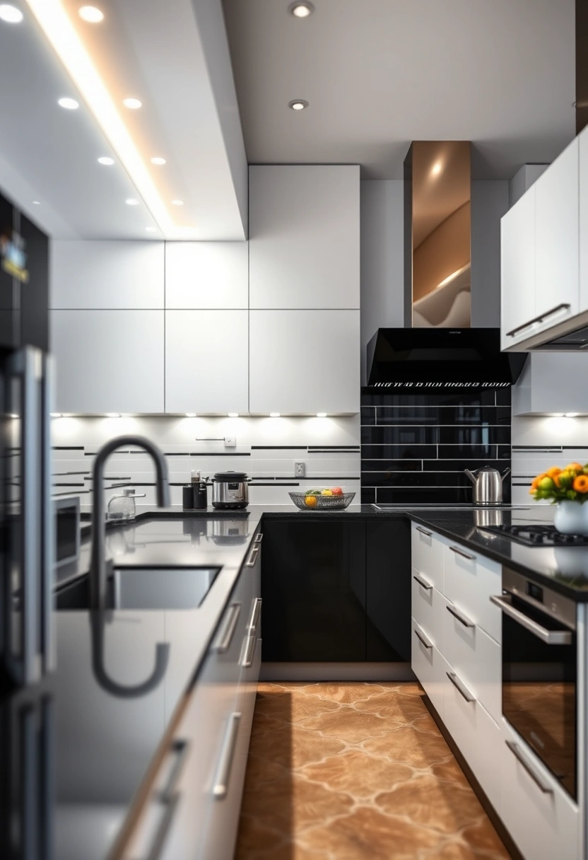 black and white kitchen backsplash ideas 20