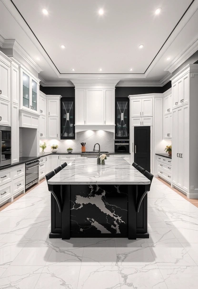 black and white kitchen ideas 11