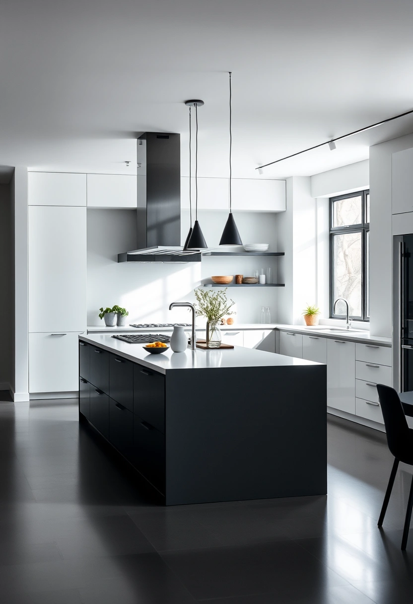 black and white kitchen ideas 13