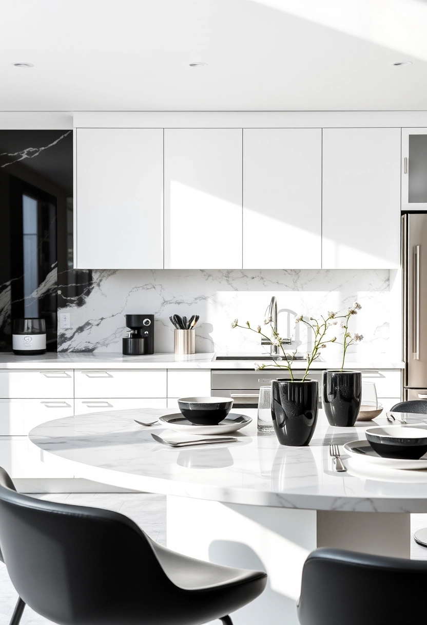black and white kitchen ideas 17