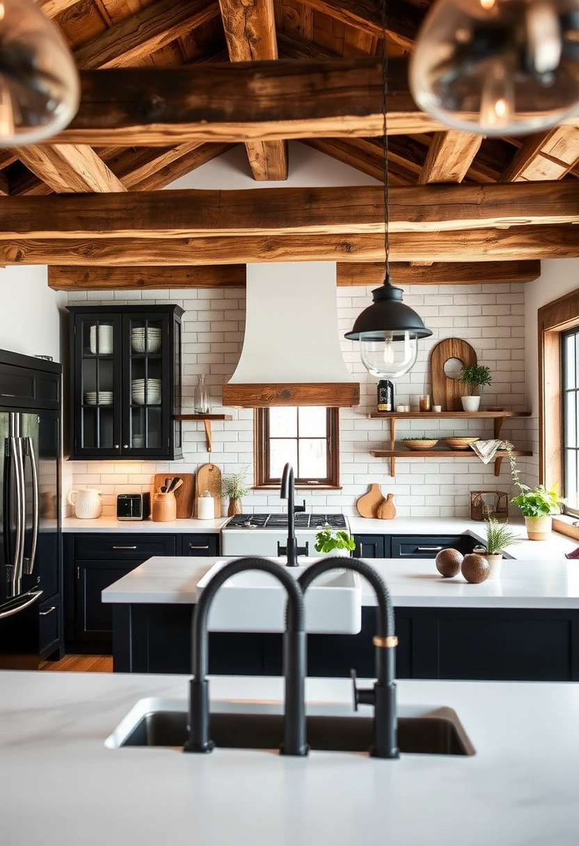 black and white kitchen ideas 18
