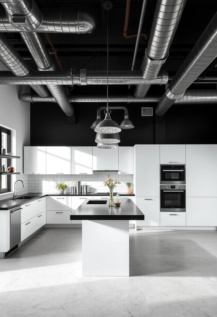 black and white kitchen ideas 20