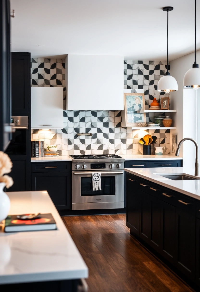 black and white kitchen ideas 6