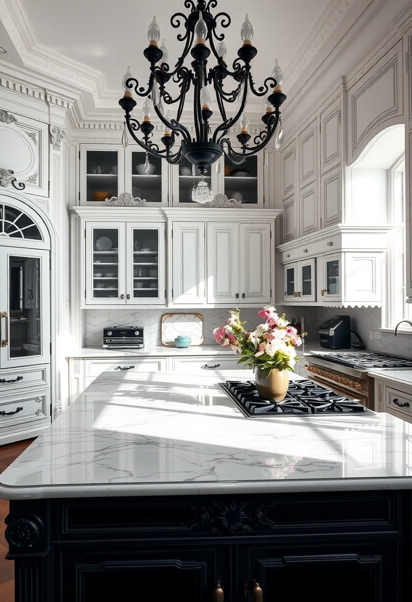 black and white kitchen ideas 7
