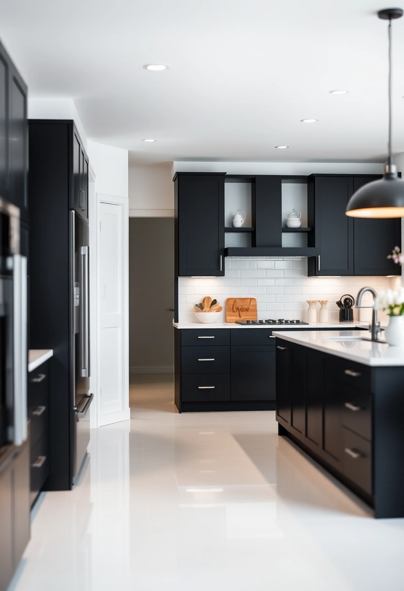 black and white kitchen ideas modern 11