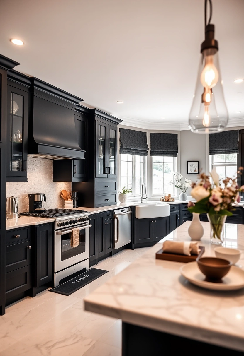 black and white kitchen ideas modern 13