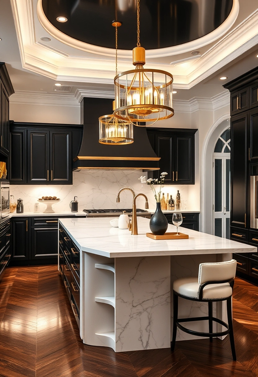 black and white kitchen ideas modern 16