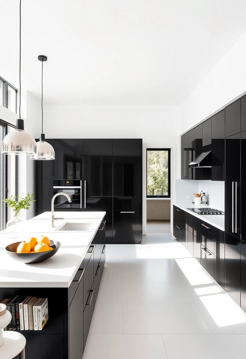 black and white kitchen ideas modern 18