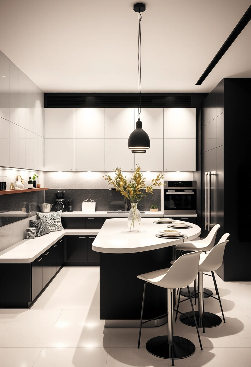 black and white kitchen ideas modern 19