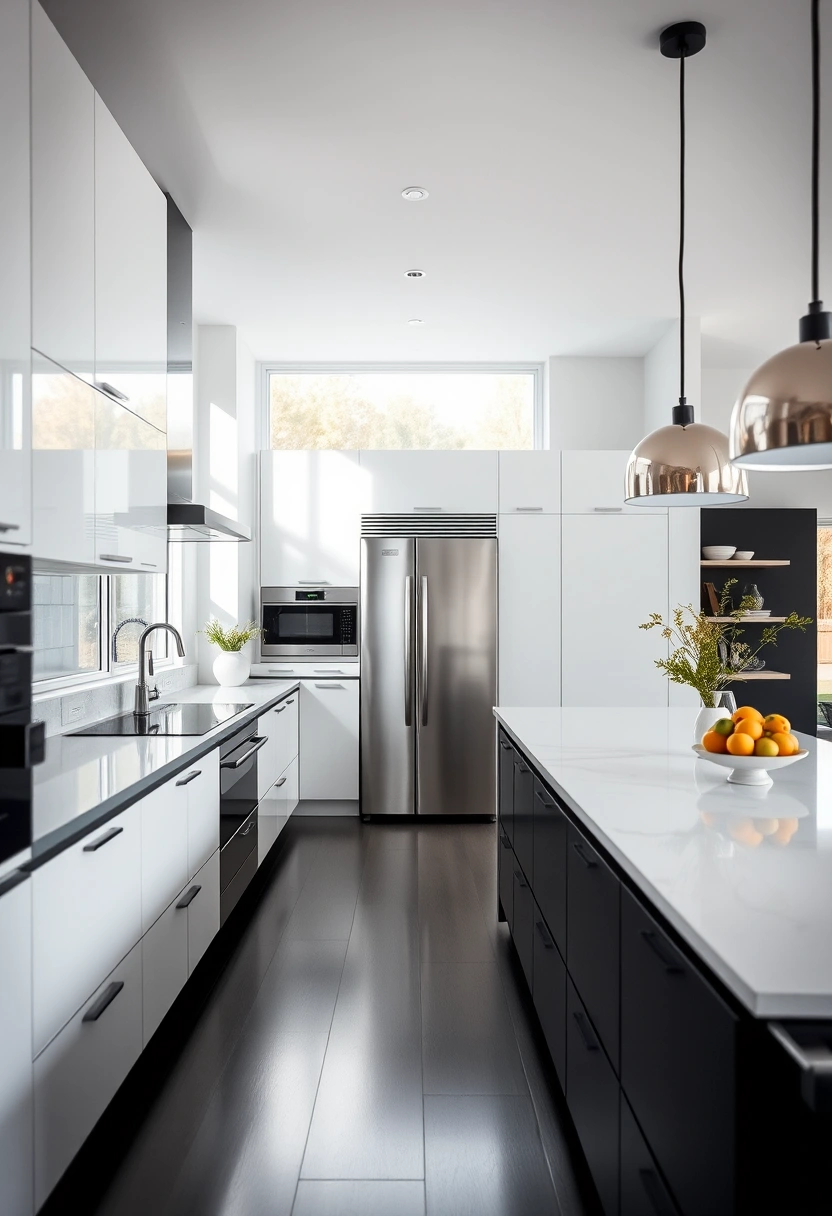 black and white kitchen ideas modern 20