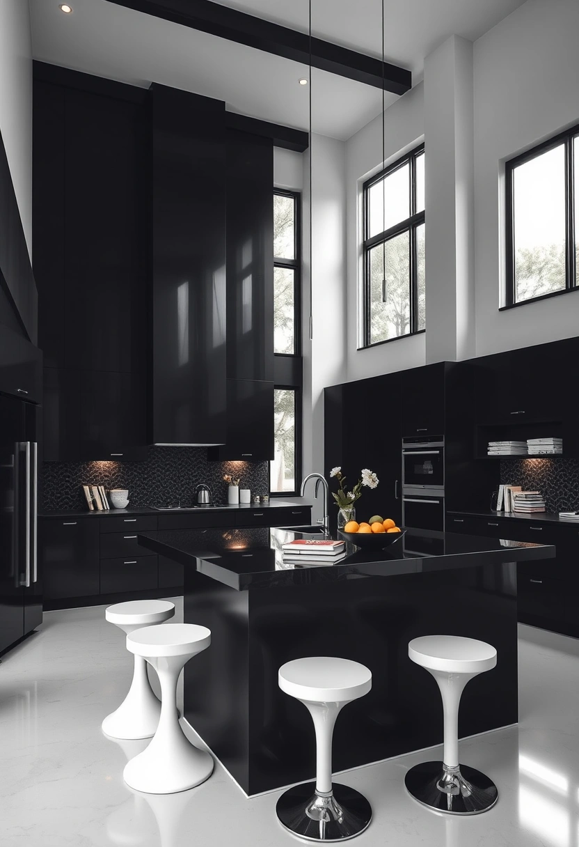 black and white kitchen ideas modern 6