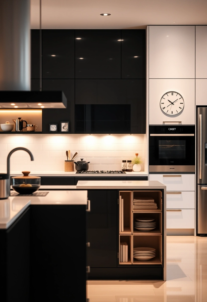 black and white kitchen ideas modern 9