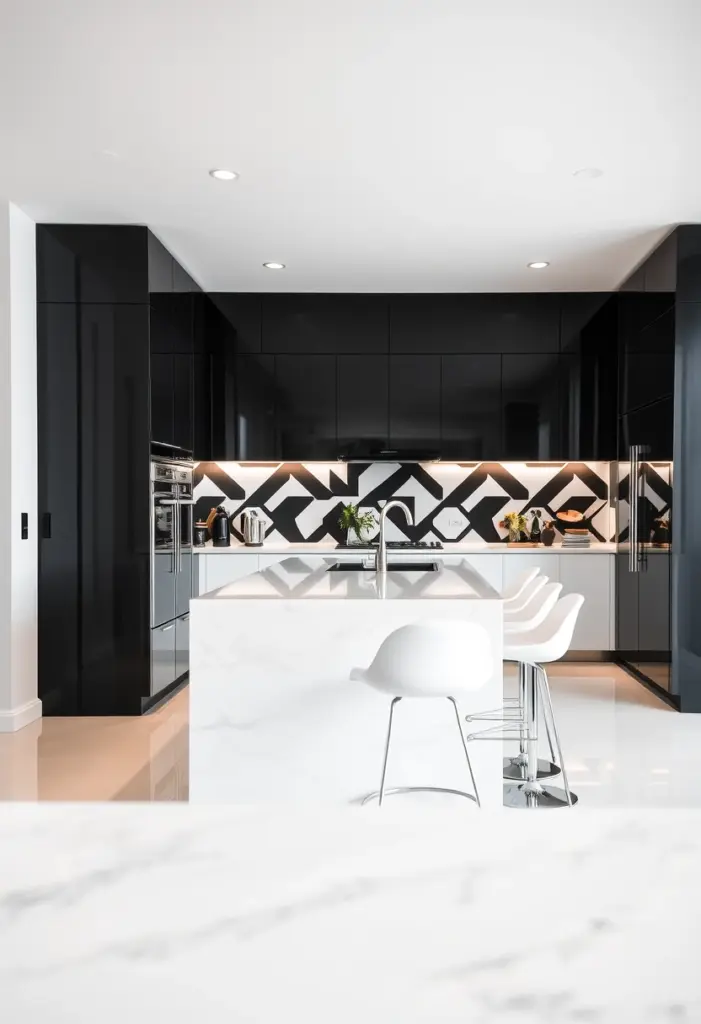 black and white kitchen ideas modern interior design 1
