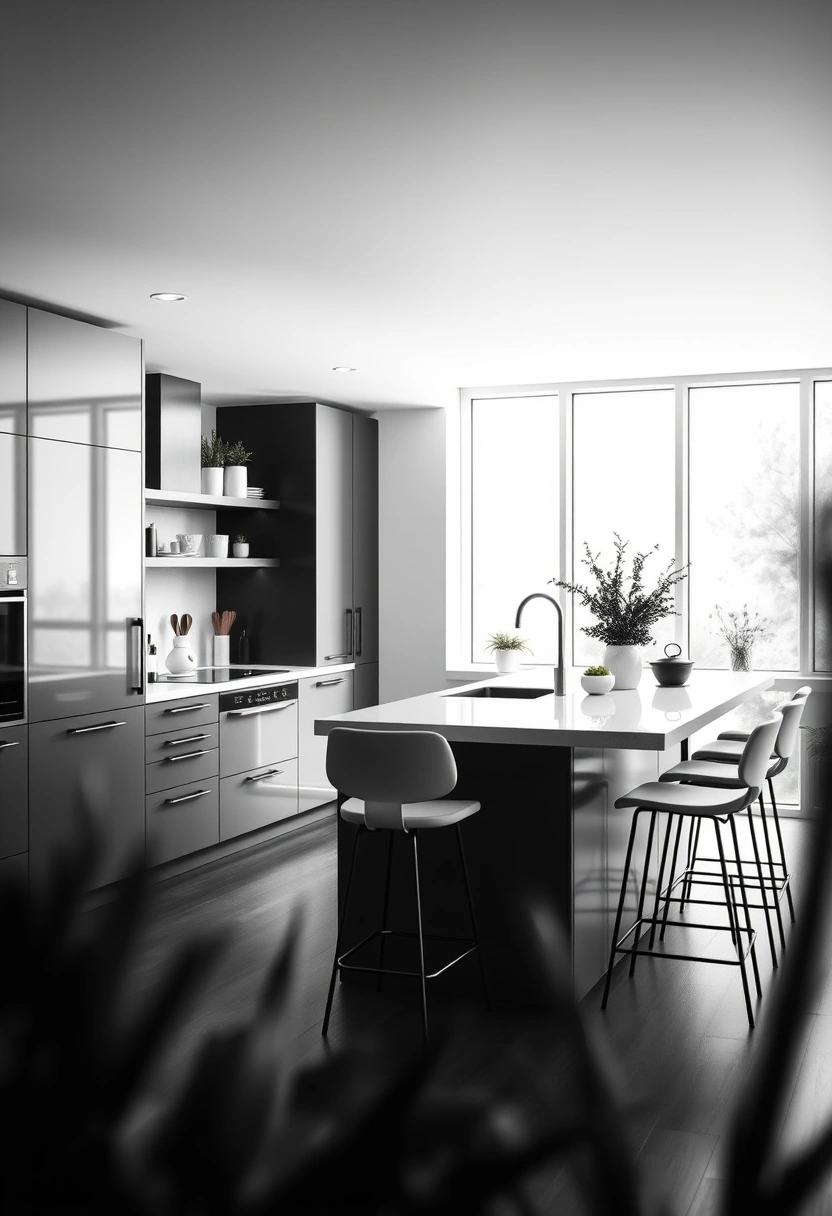 black and white kitchen ideas modern interior design 10