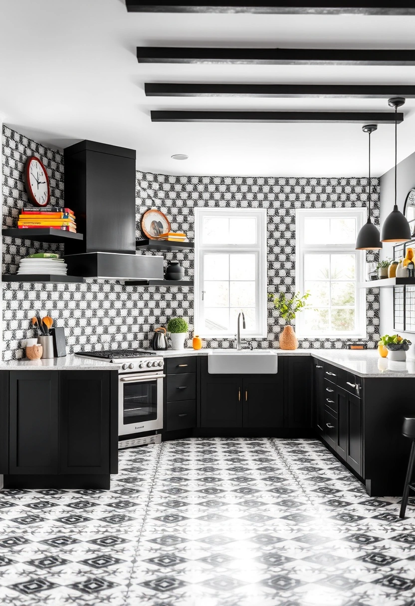 black and white kitchen ideas modern interior design 13